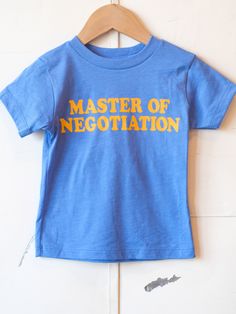 "Master of Negotiation" Kids Cotton T-Shirt