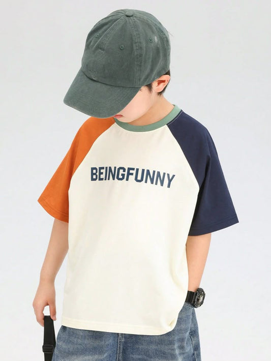 BeingFunny Kids Raglan Sleeve T-Shirt – Playful and Comfy