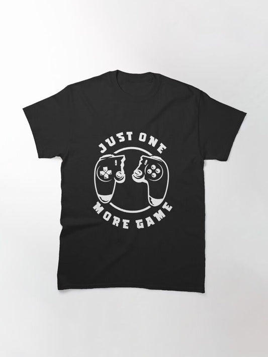 "Just One More Game" Kids Black Gaming T-Shirt