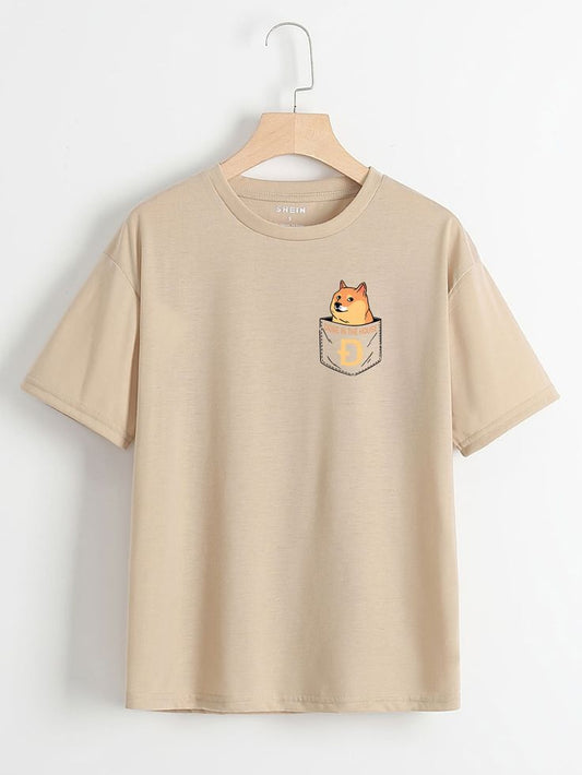"Cute Dog Print T-Shirt for Kids – Soft and Playful Style"