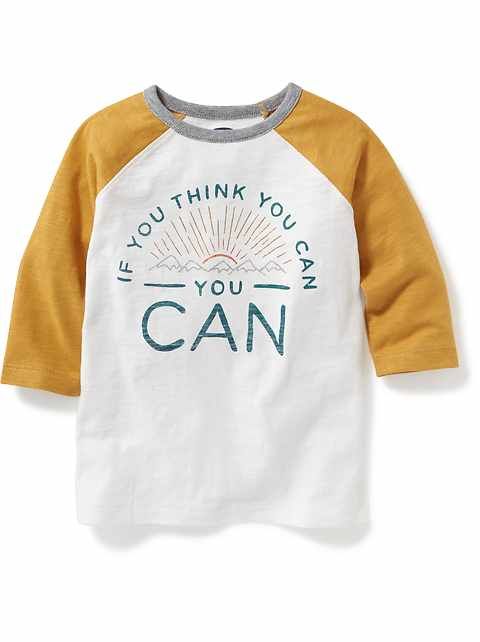 "If You Think You Can" Kids Raglan Sleeve T-Shirt